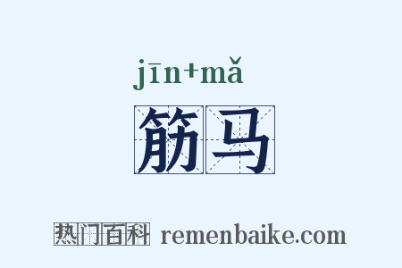 筋马是什么意思的图片